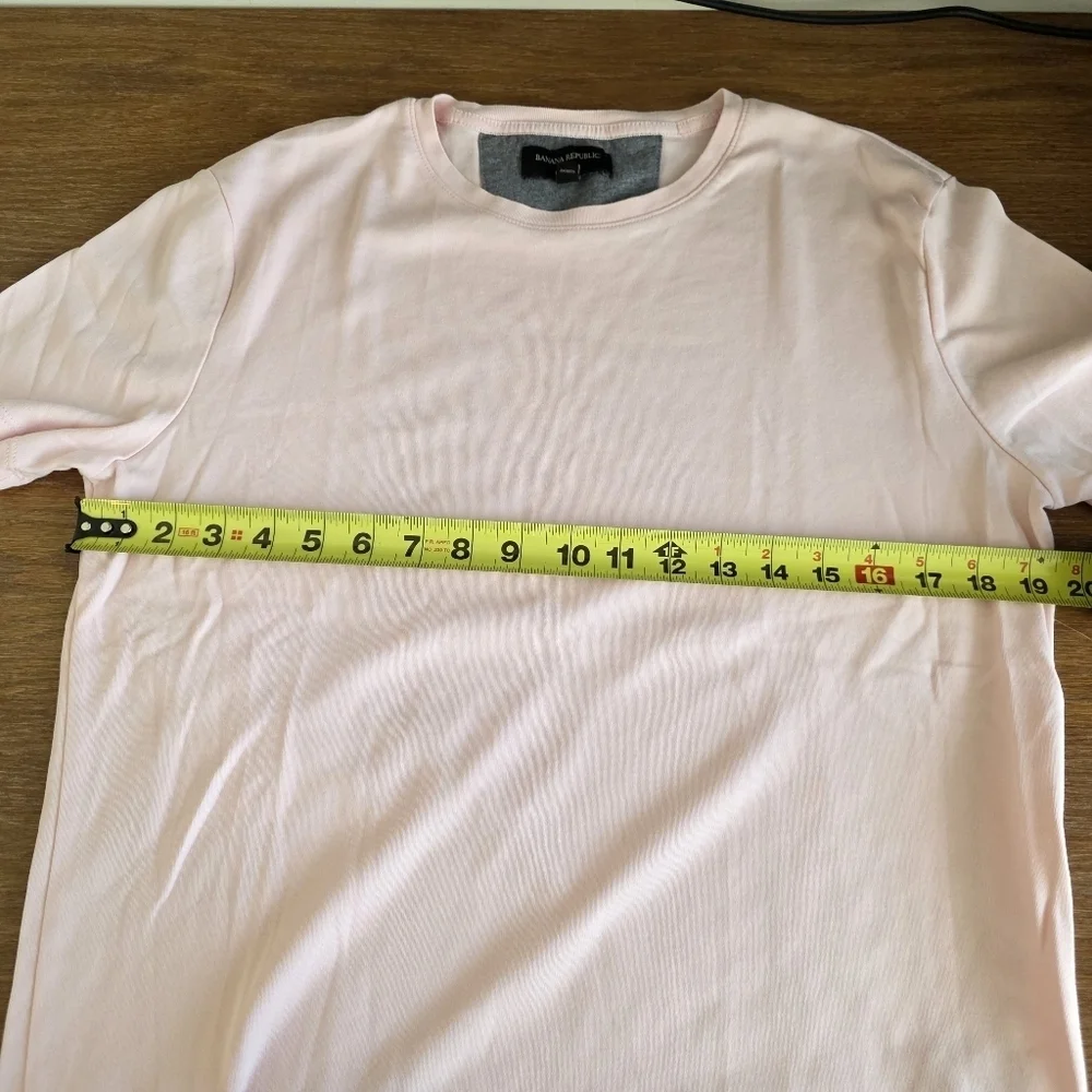 Banana Republic Pink Crew Neck Dress T-Shirt Size Medium
